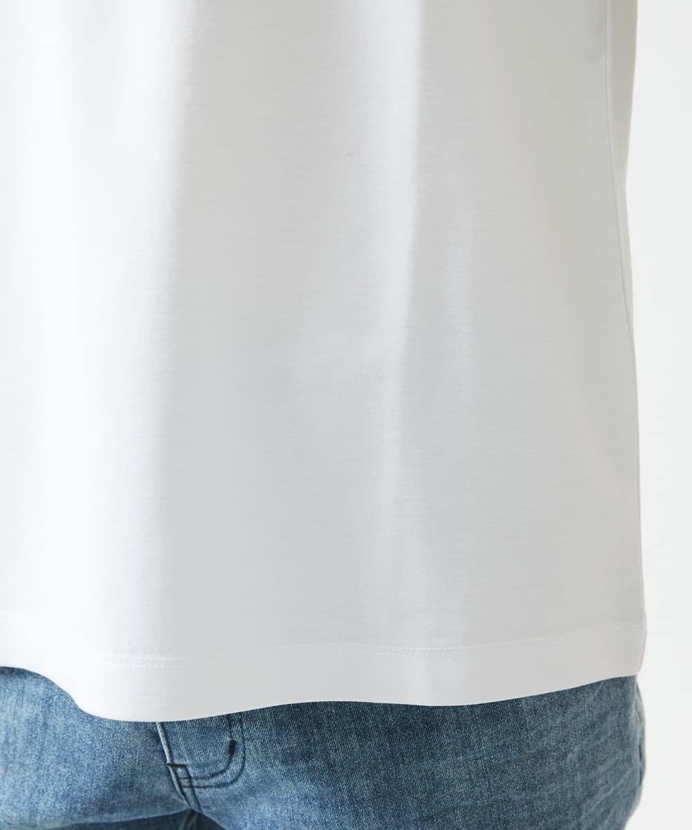 MKKGC09063 MK MICHEL KLEIN HOMME(MKミッシェルクランオム) プリントTシャツ / モノクロフォトグラフィック ホワイト