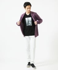 MKKGC09063 MK MICHEL KLEIN HOMME(MKミッシェルクランオム) プリントTシャツ / モノクロフォトグラフィック ブラック