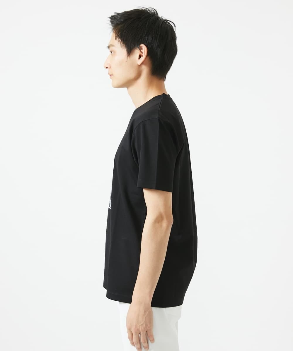 MKKGC09063 MK MICHEL KLEIN HOMME(MKミッシェルクランオム) プリントTシャツ / モノクロフォトグラフィック ブラック