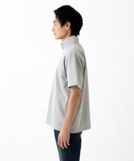 MKKGC09080 MK MICHEL KLEIN HOMME(MKミッシェルクランオム) ハーフジップカットソー ライトグレー
