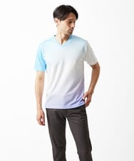 MKKGC14069 MK MICHEL KLEIN HOMME(MKミッシェルクランオム) グラデーションカットソー ブルー