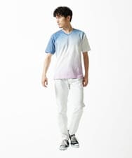 MKKGC14069 MK MICHEL KLEIN HOMME(MKミッシェルクランオム) グラデーションカットソー ネイビー