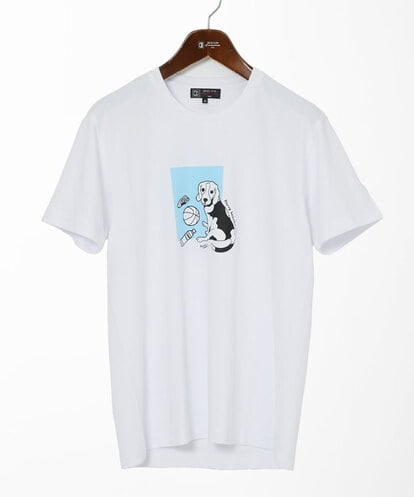 MKKGC27069 MK MICHEL KLEIN HOMME 【カワイサトミ / コラボTシャツ】ドッグプリント