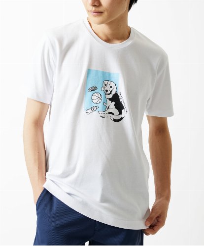 MKKGC27069 MK MICHEL KLEIN HOMME 【カワイサトミ / コラボTシャツ】ビーグルドッグプリント