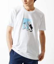 MKKGC27069 MK MICHEL KLEIN HOMME(MKミッシェルクランオム) 【カワイサトミ / コラボTシャツ】ビーグルドッグプリント ホワイト