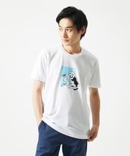 MKKGC27069 MK MICHEL KLEIN HOMME(MKミッシェルクランオム) 【カワイサトミ / コラボTシャツ】ドッグプリント ホワイト
