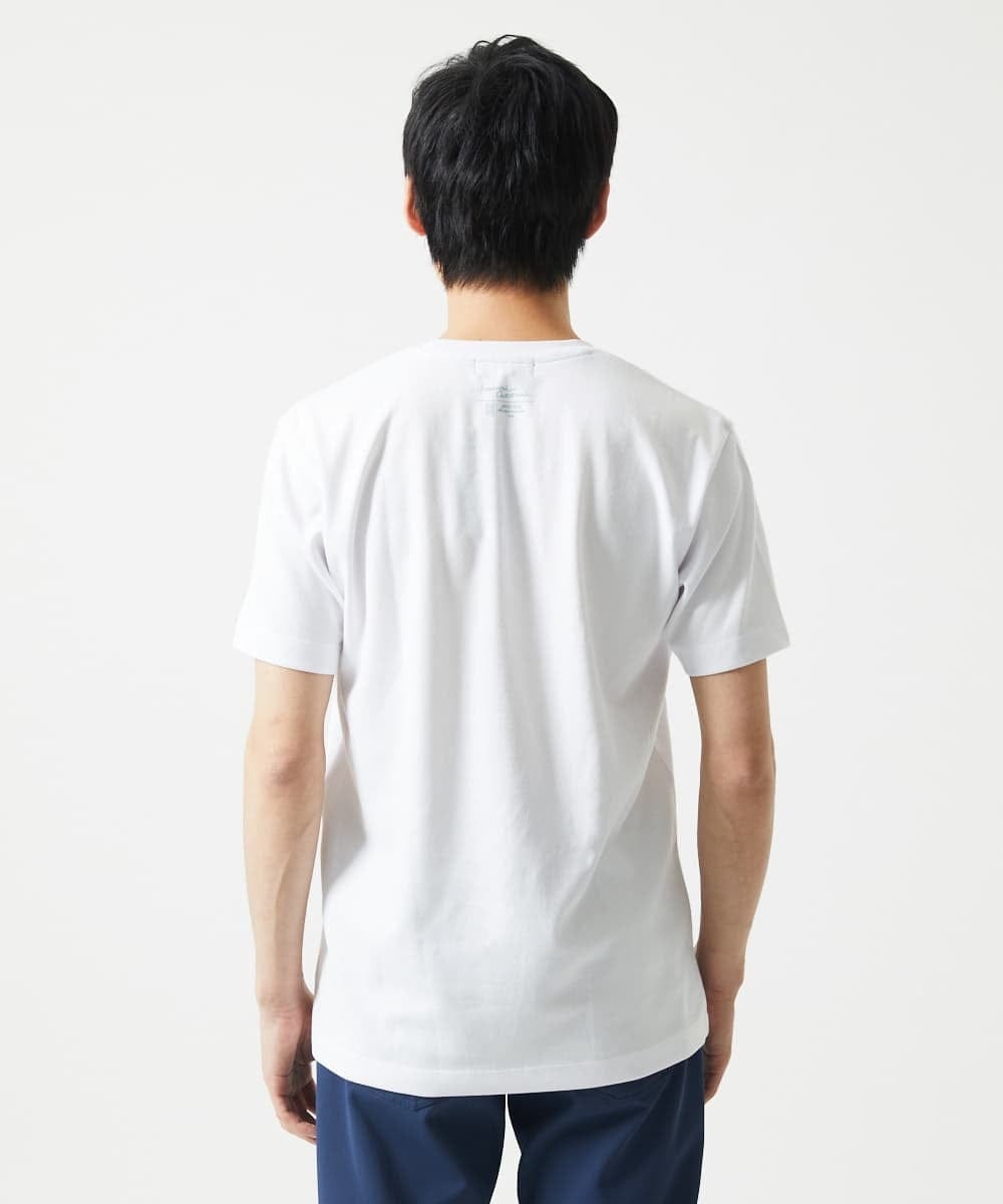 MKKGC27069 MK MICHEL KLEIN HOMME(MKミッシェルクランオム) 【カワイサトミ / コラボTシャツ】ドッグプリント ホワイト
