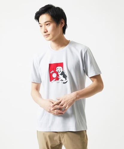 MKKGC27069 MK MICHEL KLEIN HOMME 【カワイサトミ / コラボTシャツ】ドッグプリント