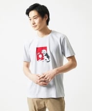 MKKGC27069 MK MICHEL KLEIN HOMME(MKミッシェルクランオム) 【カワイサトミ / コラボTシャツ】ドッグプリント ライトグレー