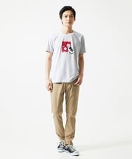 MKKGC27069 MK MICHEL KLEIN HOMME(MKミッシェルクランオム) 【カワイサトミ / コラボTシャツ】ドッグプリント ライトグレー