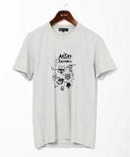 MKKGC28069 MK MICHEL KLEIN HOMME(MKミッシェルクランオム) 【カワイサトミ / コラボTシャツ】ANGRYプリント アイボリー
