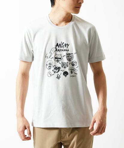 MKKGC28069 MK MICHEL KLEIN HOMME 【カワイサトミ / コラボTシャツ】ANGRYプリント