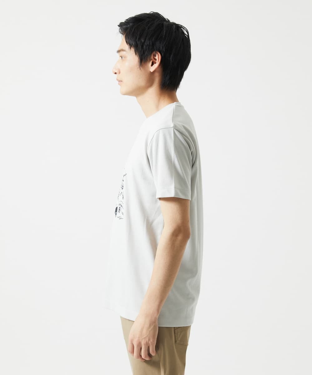 MKKGC28069 MK MICHEL KLEIN HOMME(MKミッシェルクランオム) 【カワイサトミ / コラボTシャツ】ANGRYプリント アイボリー