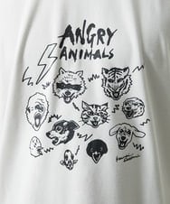 MKKGC28069 MK MICHEL KLEIN HOMME(MKミッシェルクランオム) 【カワイサトミ / コラボTシャツ】ANGRYプリント アイボリー