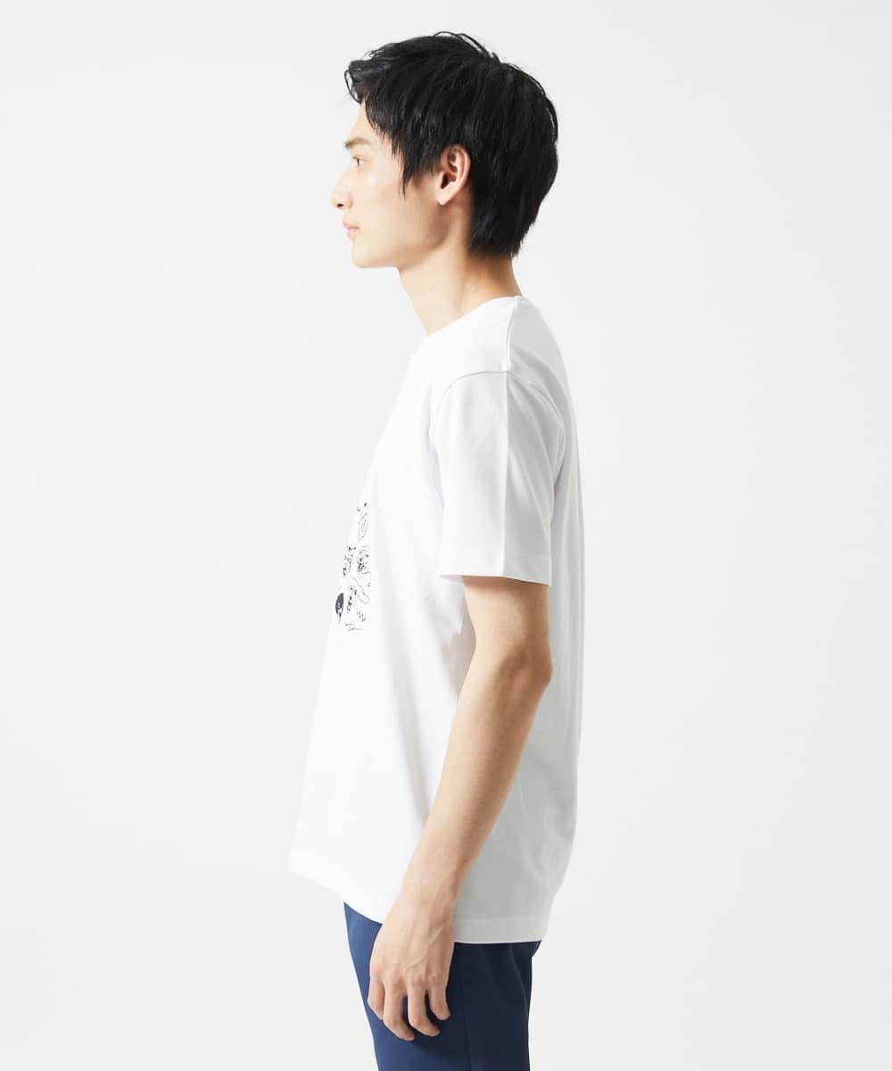 MKKGC28069 MK MICHEL KLEIN HOMME(MKミッシェルクランオム) 【カワイサトミ / コラボTシャツ】ANGRYプリント ホワイト