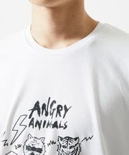 MKKGC28069 MK MICHEL KLEIN HOMME(MKミッシェルクランオム) 【カワイサトミ / コラボTシャツ】ANGRYプリント ホワイト