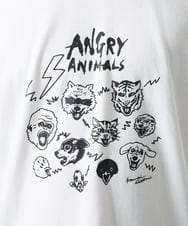 MKKGC28069 MK MICHEL KLEIN HOMME(MKミッシェルクランオム) 【カワイサトミ / コラボTシャツ】ANGRYプリント ホワイト