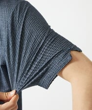 MKKGC32090 MK MICHEL KLEIN HOMME(MKミッシェルクランオム) ポロシャツ / ストライプサッカー ブルー