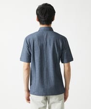 MKKGC32090 MK MICHEL KLEIN HOMME(MKミッシェルクランオム) ポロシャツ / ストライプサッカー ブルー