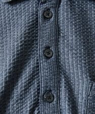 MKKGC32090 MK MICHEL KLEIN HOMME(MKミッシェルクランオム) ポロシャツ / ストライプサッカー ブルー