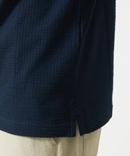 MKKGC32090 MK MICHEL KLEIN HOMME(MKミッシェルクランオム) ポロシャツ / ストライプサッカー ネイビー