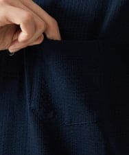 MKKGC32090 MK MICHEL KLEIN HOMME(MKミッシェルクランオム) ポロシャツ / ストライプサッカー ネイビー