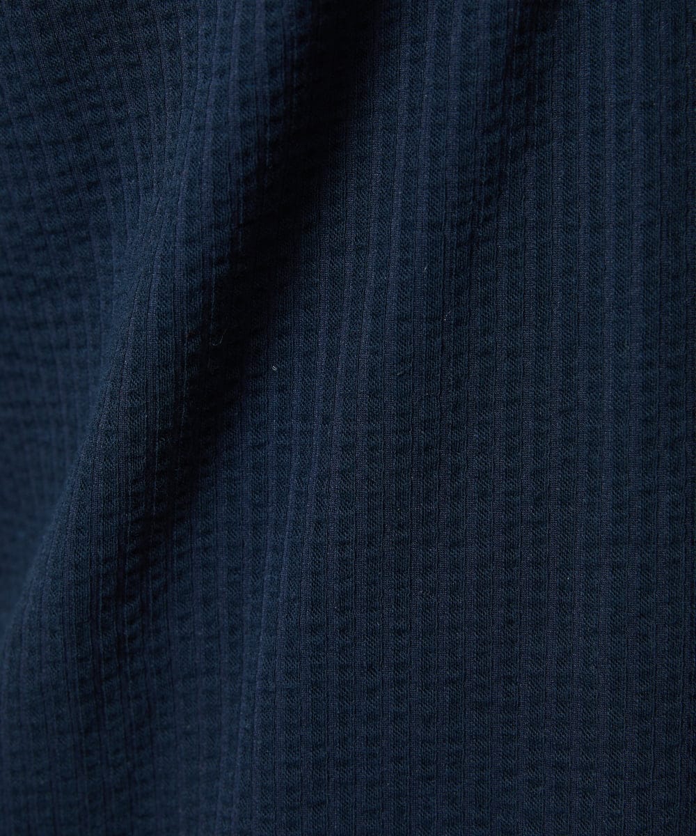 MKKGC32090 MK MICHEL KLEIN HOMME(MKミッシェルクランオム) ポロシャツ / ストライプサッカー ネイビー