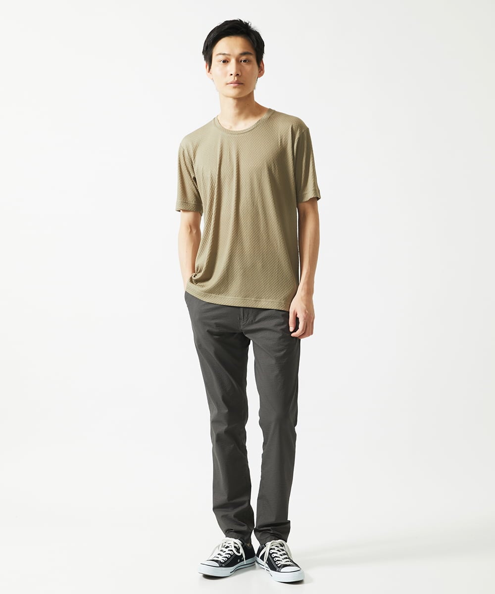 MKKGC56050 MK MICHEL KLEIN HOMME(MKミッシェルクランオム) Tシャツ / アンダーハイプ ベージュ