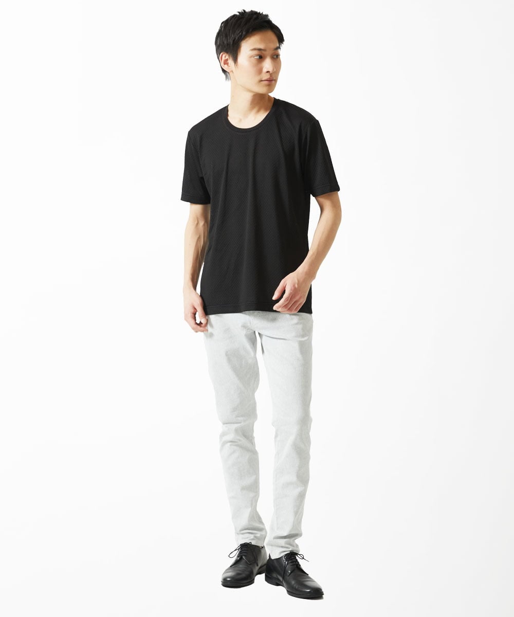 MKKGC56050 MK MICHEL KLEIN HOMME(MKミッシェルクランオム) Tシャツ / アンダーハイプ ブラック