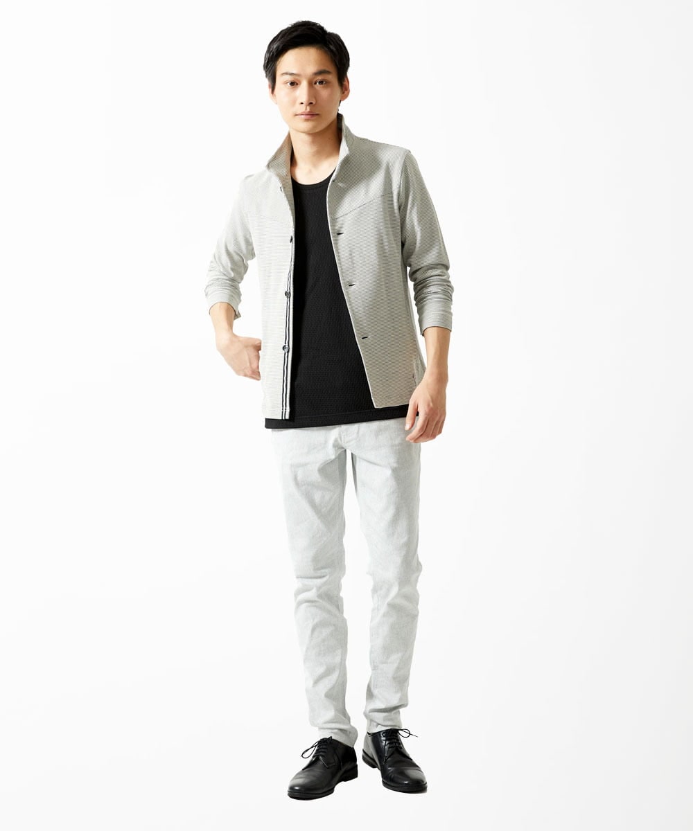 MKKGC56050 MK MICHEL KLEIN HOMME(MKミッシェルクランオム) Tシャツ / アンダーハイプ ブラック