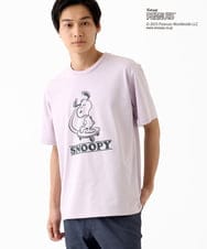 MKKGC84069 MK MICHEL KLEIN HOMME(MKミッシェルクランオム) 【洗える】ビンテージスヌーピーTシャツ  ピンク