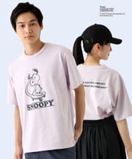 MKKGC84069 MK MICHEL KLEIN HOMME(MKミッシェルクランオム) 【洗える】ビンテージスヌーピーTシャツ  ピンク