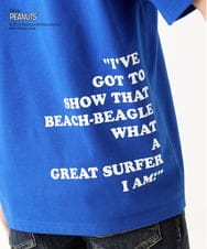 MKKGC84069 MK MICHEL KLEIN HOMME(MKミッシェルクランオム) 【洗える】ビンテージスヌーピーTシャツ  ブルー