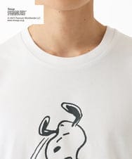 MKKGC84069 MK MICHEL KLEIN HOMME(MKミッシェルクランオム) 【洗える】ビンテージスヌーピーTシャツ  ホワイト