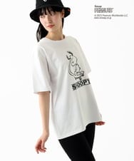 MKKGC84069 MK MICHEL KLEIN HOMME(MKミッシェルクランオム) 【洗える】ビンテージスヌーピーTシャツ  ホワイト