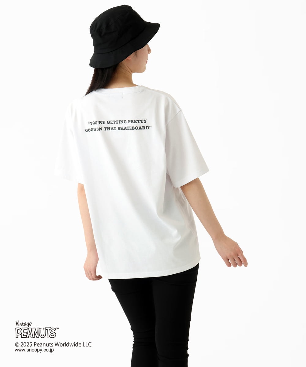 MKKGC84069 MK MICHEL KLEIN HOMME(MKミッシェルクランオム) 【洗える】ビンテージスヌーピーTシャツ  ホワイト