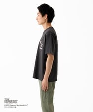 MKKGC84069 MK MICHEL KLEIN HOMME(MKミッシェルクランオム) 【洗える】ビンテージスヌーピーTシャツ  ダークグレー