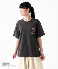 MKKGC84069 MK MICHEL KLEIN HOMME(MKミッシェルクランオム) 【洗える】ビンテージスヌーピーTシャツ  ダークグレー
