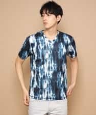 MKKGJ31059 MK MICHEL KLEIN HOMME(MKミッシェルクランオム) カットソー／ソウガラタイダイ ブルー