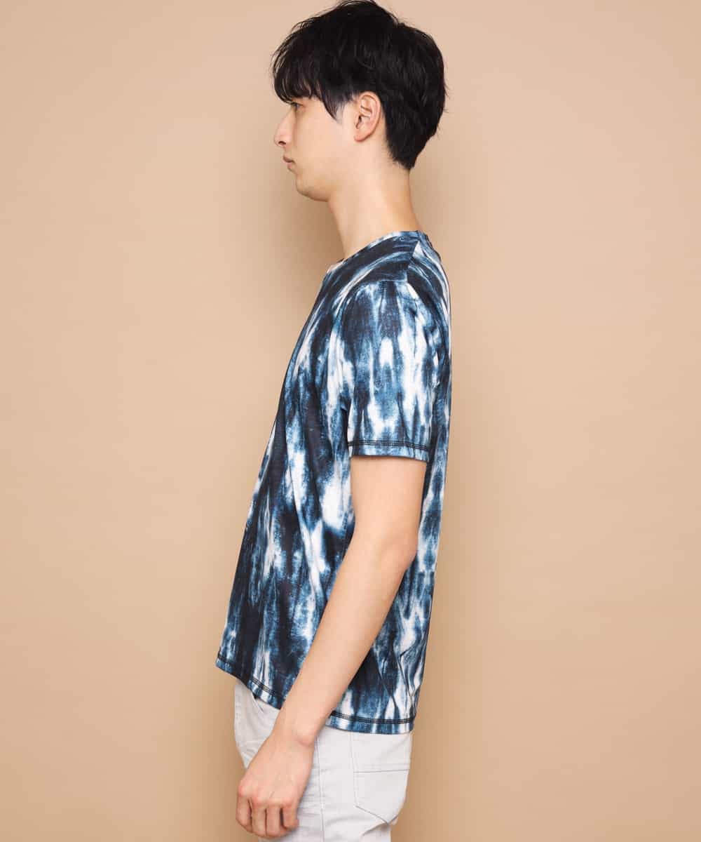 MKKGJ31059 MK MICHEL KLEIN HOMME(MKミッシェルクランオム) カットソー／ソウガラタイダイ ブルー