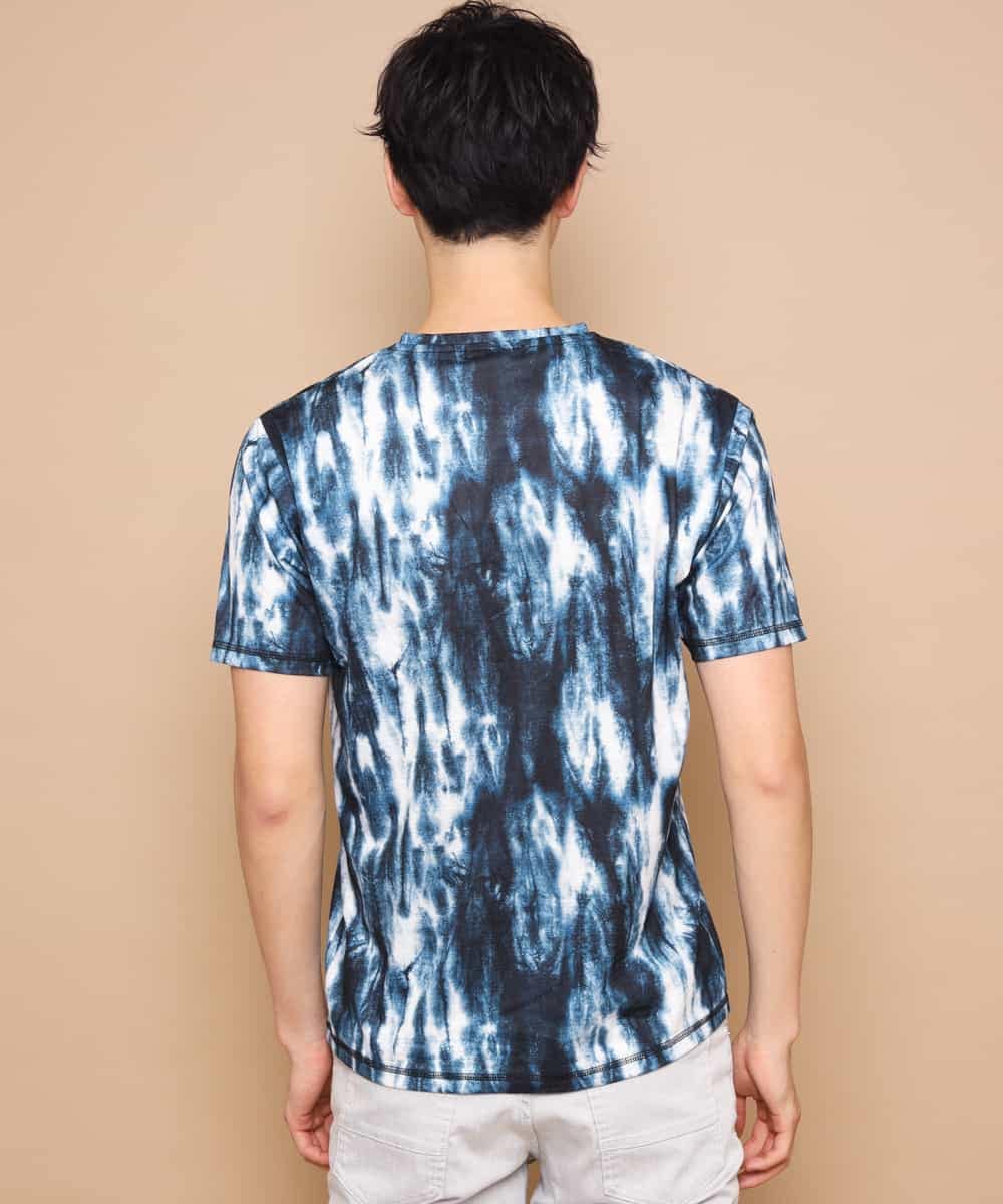 MKKGJ31059 MK MICHEL KLEIN HOMME(MKミッシェルクランオム) カットソー／ソウガラタイダイ ブルー