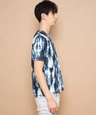 MKKGJ31059 MK MICHEL KLEIN HOMME(MKミッシェルクランオム) カットソー／ソウガラタイダイ ブルー