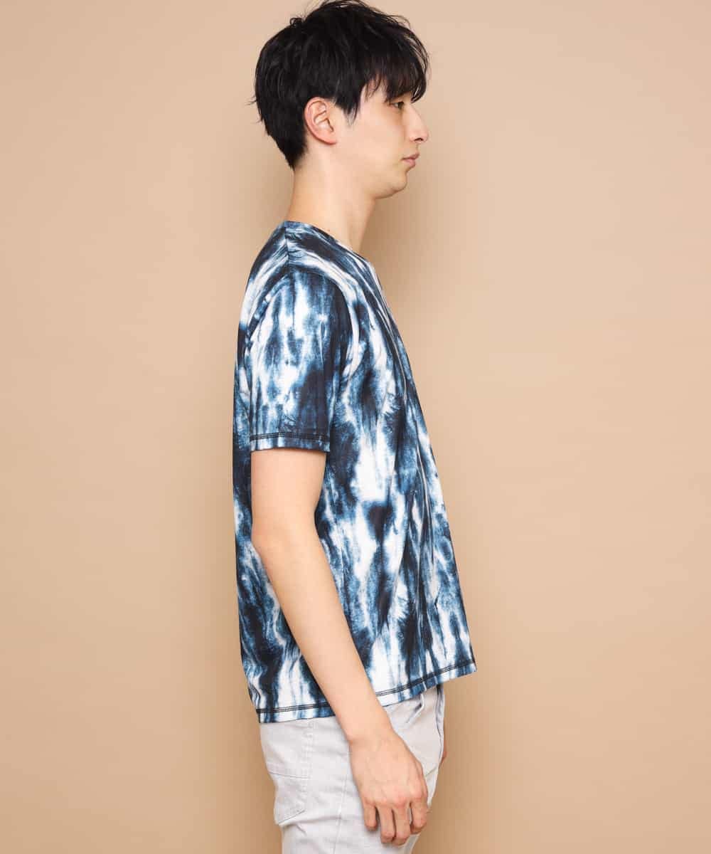 MKKGJ31059 MK MICHEL KLEIN HOMME(MKミッシェルクランオム) カットソー／ソウガラタイダイ ブルー