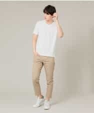 MKKGJ61059 MK MICHEL KLEIN HOMME(MKミッシェルクランオム) カットソー／フクレランダムストライプ ホワイト