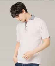 MKKGJ71069 MK MICHEL KLEIN HOMME(MKミッシェルクランオム) ポロシャツ／パリポロ ピンク