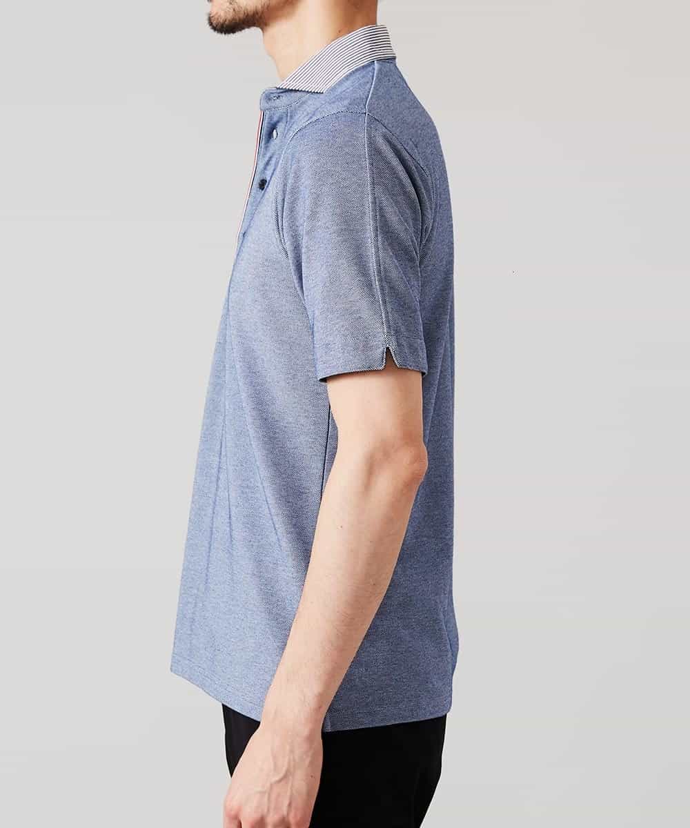 MKKGJ71069 MK MICHEL KLEIN HOMME(MKミッシェルクランオム) ポロシャツ／パリポロ ブルー