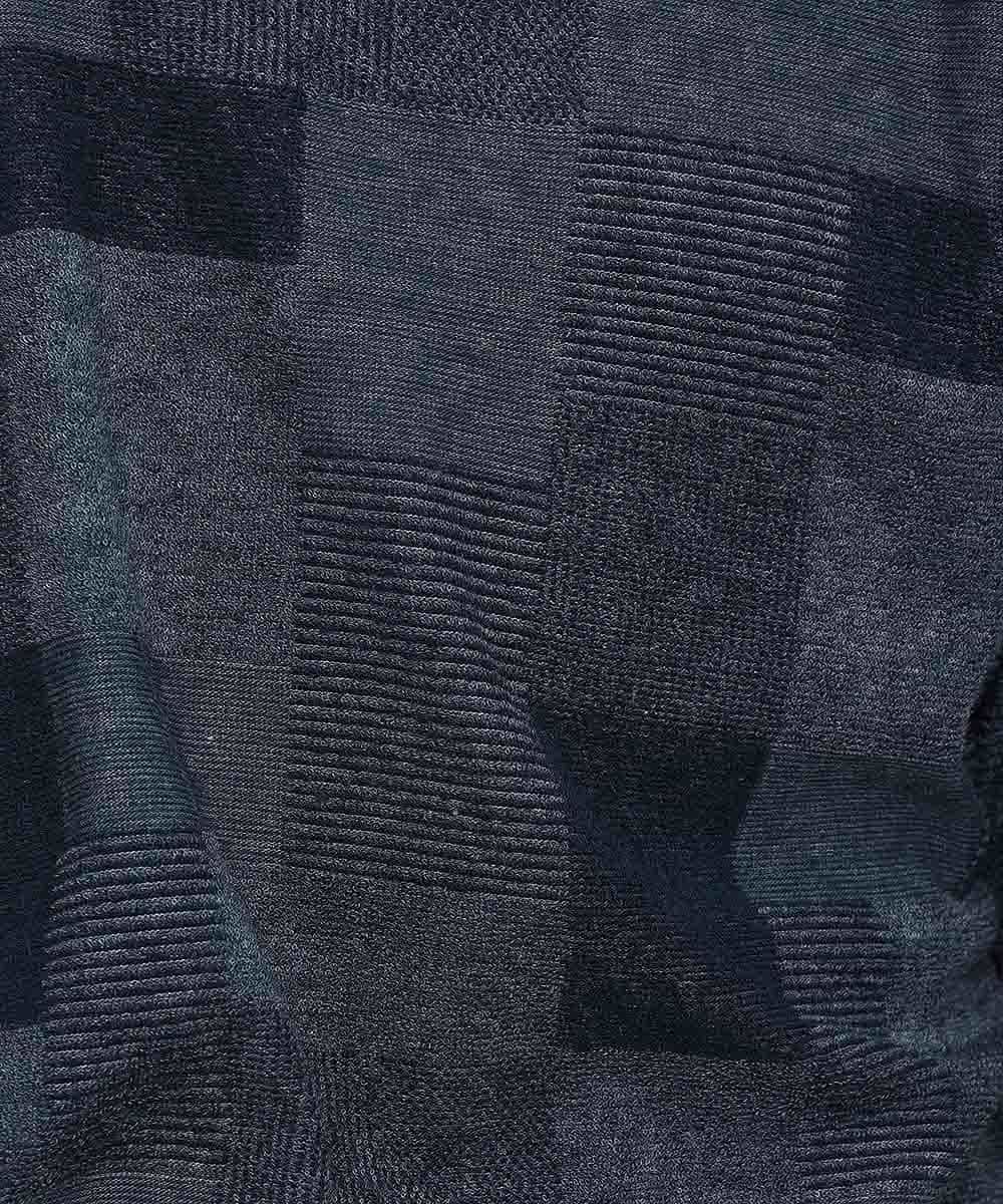 MKKGL26069 MK MICHEL KLEIN HOMME(MKミッシェルクランオム) カットソー／TCブロックパイル ネイビー