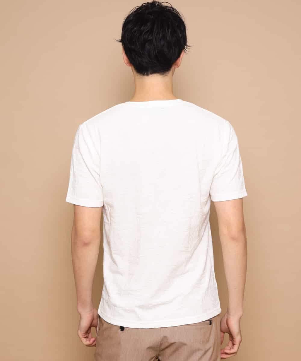 MKKGL27059 MK MICHEL KLEIN HOMME(MKミッシェルクランオム) カットソー／ボタニカルリンクス ホワイト