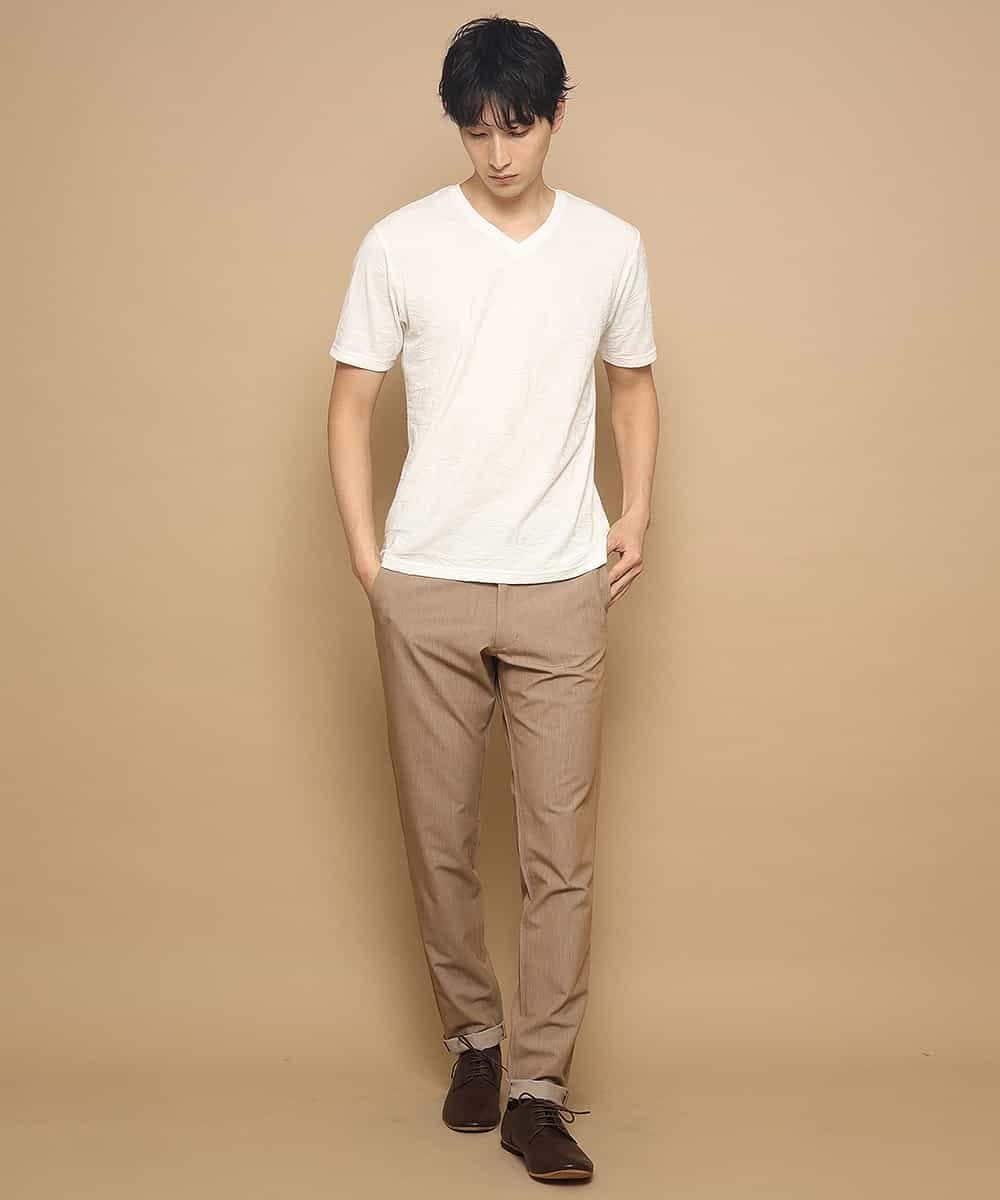 MKKGL27059 MK MICHEL KLEIN HOMME(MKミッシェルクランオム) カットソー／ボタニカルリンクス ホワイト