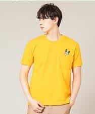 MKKGL45045 MK MICHEL KLEIN HOMME(MKミッシェルクランオム) カットソー／ラフィネポケットTシャツ イエロー